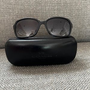 Coach sunglasses, Black & silver, no scratches on lenses